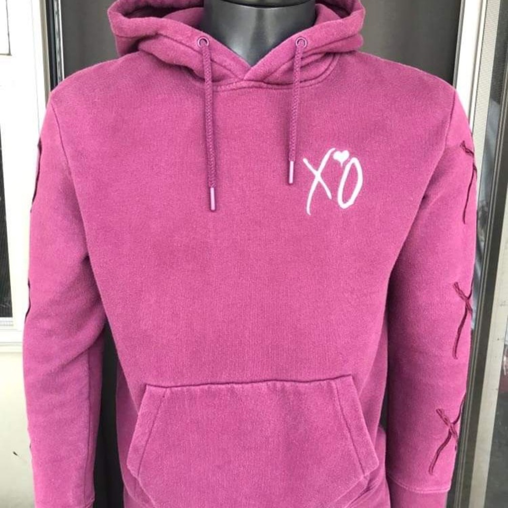 The weeknd xo double sided embroidered sweatshirt